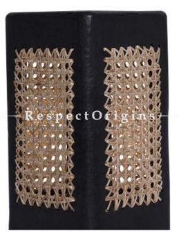 Buy Lamp Shade: Rectangular Clay with Basket Weave; Handcrafted Longpi Manipuri Black Pottery; 6x6x10 in; Chemical Free At RespectOrigins.com