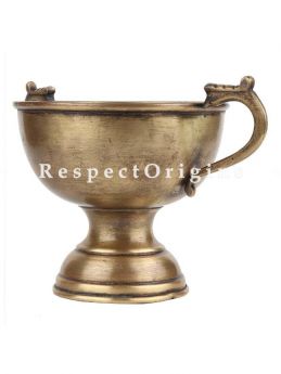 Buy Brass Bowl With Two Handles On A stand At RespectOrigins.com