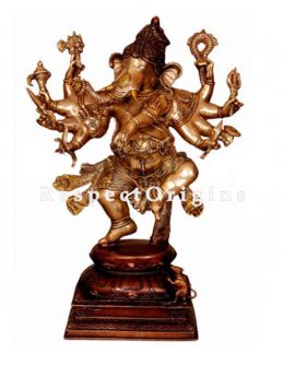 Handcrafted Avtar Ganesh Brass Statue-RespectOrigins.com