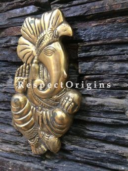 Buy Ganesha wall hangings; Brass at RespectOrigins.com