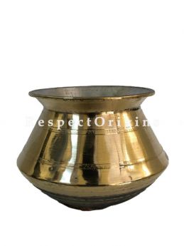 Brass Kalam with TIN Coat or Brass Pot or Pongal Kalam or Brass Sombu; RespectOrigins.com