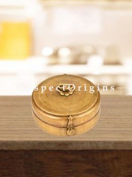 Buy Ethnic Brass Round Roti Box, Collectibles, Vintage Keepsake Box At RespectOrigins.com