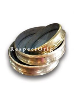 Buy Round Bronze Urli; Traditional Handcrafted Bronze Cookware; Set of 3 Available in Small, Medium and Large At RespectOrigins.com