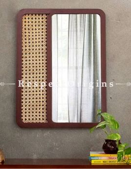 Buy Brown Plywood Glass Wall Mirror At RespectOrigins.com