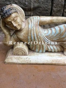 Buy Buddha Statue or Figurine; Tamil Nadu Wood Craft, 7x4x10 in At RespectOrigins.com