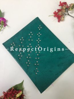 Buy Green Rajasthani Leather Diary At RespectOrigins.com