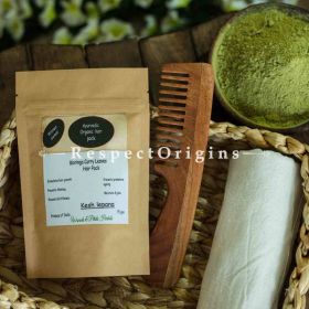 Buy Handmade Moringa Curry Leaf Hair Pack And Neem Wood Comb Combo; RespectOrigins. com