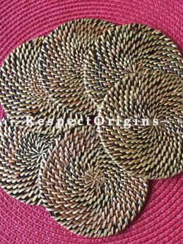 Buy Cane Coasters; Round, Hand Woven Set of 6 Coastersin a beautiful and handy box.|RespectOrigins