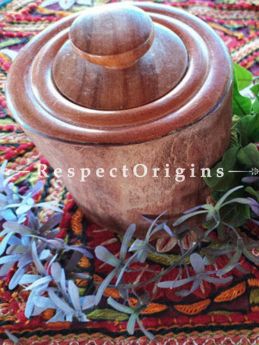 Buy Canisters Set of 2; Hand Crafted One of A kind Wooden Canister At RespectOrigins.com