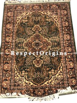 Nizam Series; Rich and Colourful Hand-knotted Wollen Tribal Carpet Area Rug; 5 X 3 Feet. RespectOrigins.Com