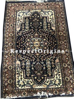 Shayarana Series; Rich and Colourful Hand-knotted Wollen Tribal Carpet Area Rug; 5 X 3 Feet. RespectOrigins.Com.
