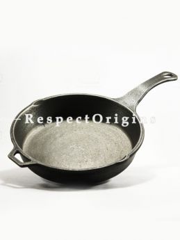 Toxic-Free & Hand-Seasoned Using Traditional Methods;Cast Iron Skillet (Frying Pan); 9 Inches-Pr-50222-70435
