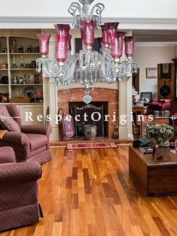 Buy Luxury Rose Pink Hand-crafted Glass Lamp and Crystal 12 Arm European Chandelier Light At RespectOriigns.com