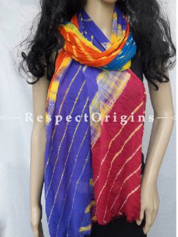 Colorful Chiffon Leheriya Dupatta; RespectOrigins.com