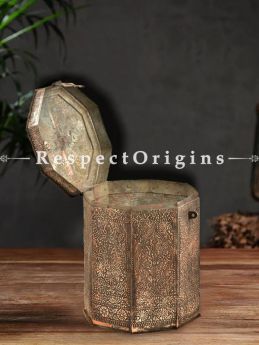 Buy Unique Copper Canister Box With latch and Handle At RespectOrigins.com