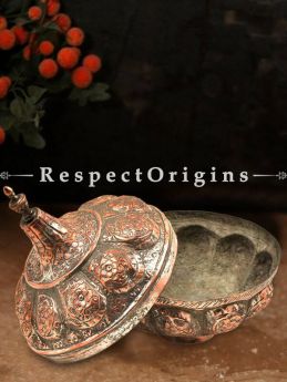 Buy Copper Candy Bowl with Dome Lid At RespectOrigins.com