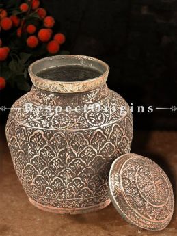 Buy Copper Handmade Spice, Rice or Cookie Jar At RespectOrigins.com