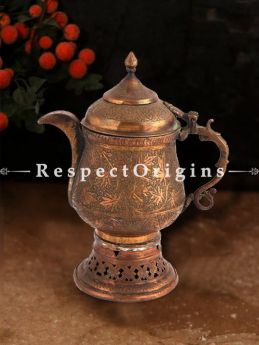 Buy Gorgeous Copper Kashmiri Kehwa Samovar Tea Kettle At RespectOrigins.com