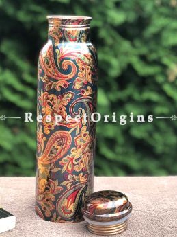 Handmade Pure Copper Water Bottle, 1000ml; RespectOrigins.com