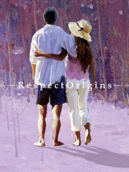 Adorable Painting of A Couple Made of Oil on Canvas  |Buy Adorable Painting of A Couple Made of Oil on Canvas   Online|RespectOrigins