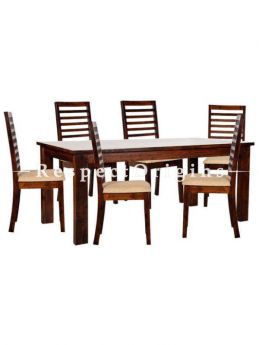 Buy 6 Seater Modern Dining Table Set in Solid Wood At RespectOrigins.com