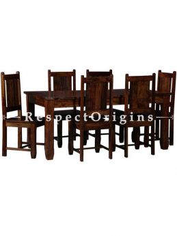 Buy Dining Table With 6 Chairs; Wood At RespectOrigins.com