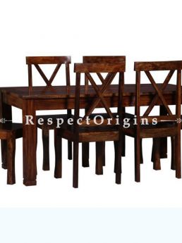 Buy Phoebe Rustic Dining Table With 6 Chairs; Wood At RespectOrigins.com
