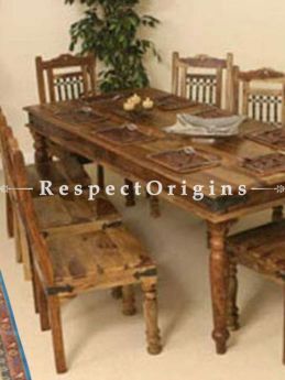 Buy AlexCountry Wooden Dining Table with 6 Chairs At RespectOrigins.com