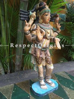 Buy Standing Narayana Wooden Statue at RespectOrigins.com
