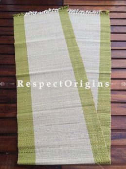 Buy Table Mats Online|Set of 6 Green Table mats and a Table Runner; Handcrafted; Kora Grass; Chemical Free|RespectOrigins.com