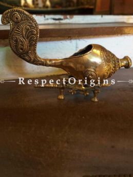 Buy Ethnic Conch Shell Brass Diya or Oil Lamp At RespectOrigins.com