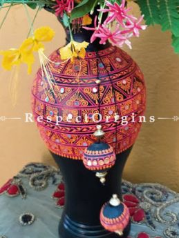 Buy Exotic Hand- painted Mirror In Clay Black Pottery Vase at Respect Origins
