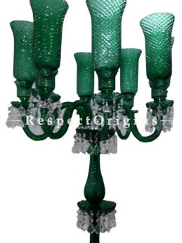Buy Sea Green 9 Lamps Hand-crafted Vintage Style Chandelier Light. At RespectOriigns.com