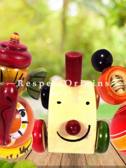 Buy Ganesha, Train Engine & Latoo Set; Channapatna Toys; Safe and non-toxic Colors At RespectOrigins.com