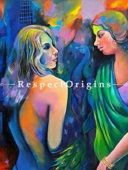 Original art|Fine Arts|Gossip With Two Women