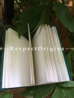 Buy Green Rajasthani Hand Punched Floral Leather Diary At RespectOrigins.com