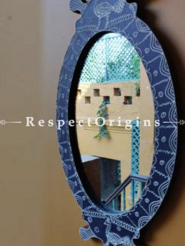Buy One of a kind Mirror; Papier Mache; Traditional Aipan Motifs At RespectOrigins.com