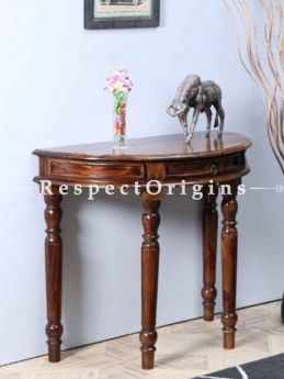 Buy Half Round Console Table; Wood At RespectOrigins.com