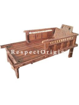 Buy Hand Carved Antique Finish Wooden Cart Bed At RespectOrigins.com