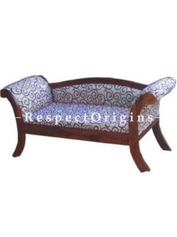 Buy Nyla Handcrafted Wood 2 Seater Upholstered Sofa Couch At RespectOrigins.com