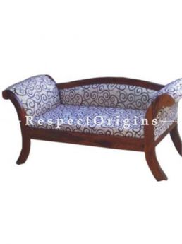 Buy Nyla Handcrafted Wood 2 Seater Upholstered Sofa Couch At RespectOrigins.com