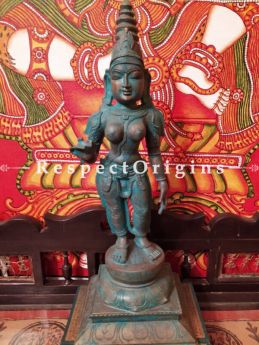 Buy Handcrafted Statue of Chandikeswari; Bronze; 18 Inches At RespectOrigins.com