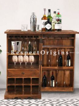 Buy Winston Foldaway Handcrafted Vintage Wooden Bar Counter At RespectOrigins.com