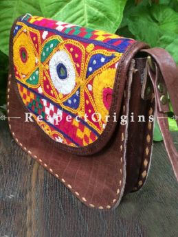 Hand Embroidery Bag With Card Holder; Set of 2; Leather; RespectOrigins.com