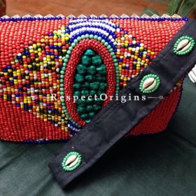 Luxurious Ladies Hand Bag Cross-body Multicolored; Ladakhi Bead Work; Handcrafted; RespectOrigins.com