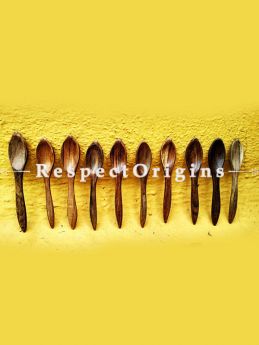 Handmade Spoons; Set of 10; Wooden, RespectOrigins.
