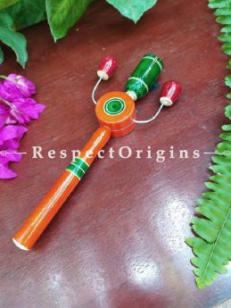 Buy Wooden Rattles and Joker Set; Channapatna Toys; Safe and non-toxic Colors At RespectOrigins.com