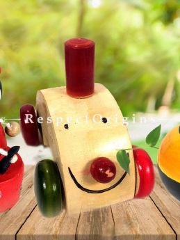 Buy Joker and Train engine Set; Channapatna Toys; Safe and non-toxic Colors At RespectOrigins.com