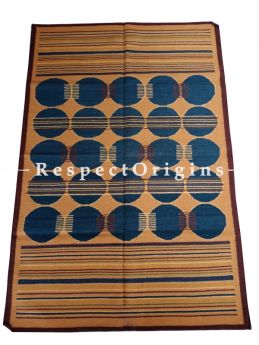 Brown Hand-knitted Carpets ; 5*8 Ft; RespectOrigins.com