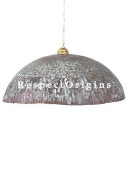 Buy Copper Embossed Patina Pendent Wrinkle Hanging Lights; 5 Inches Height, 12 Inches Width  at RespectOrigins.com